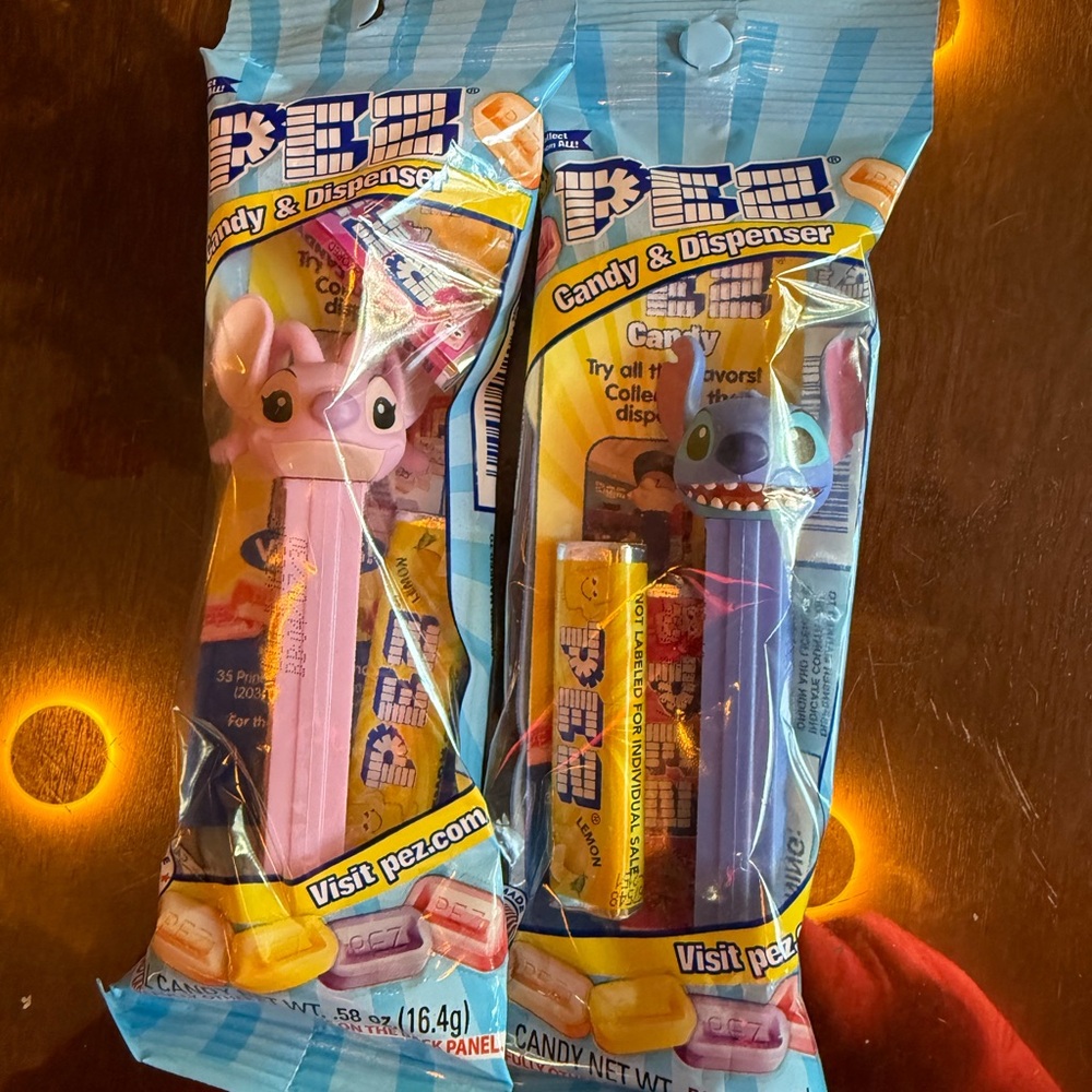 PEZ Candy Dispenser Set - Pink and Blue